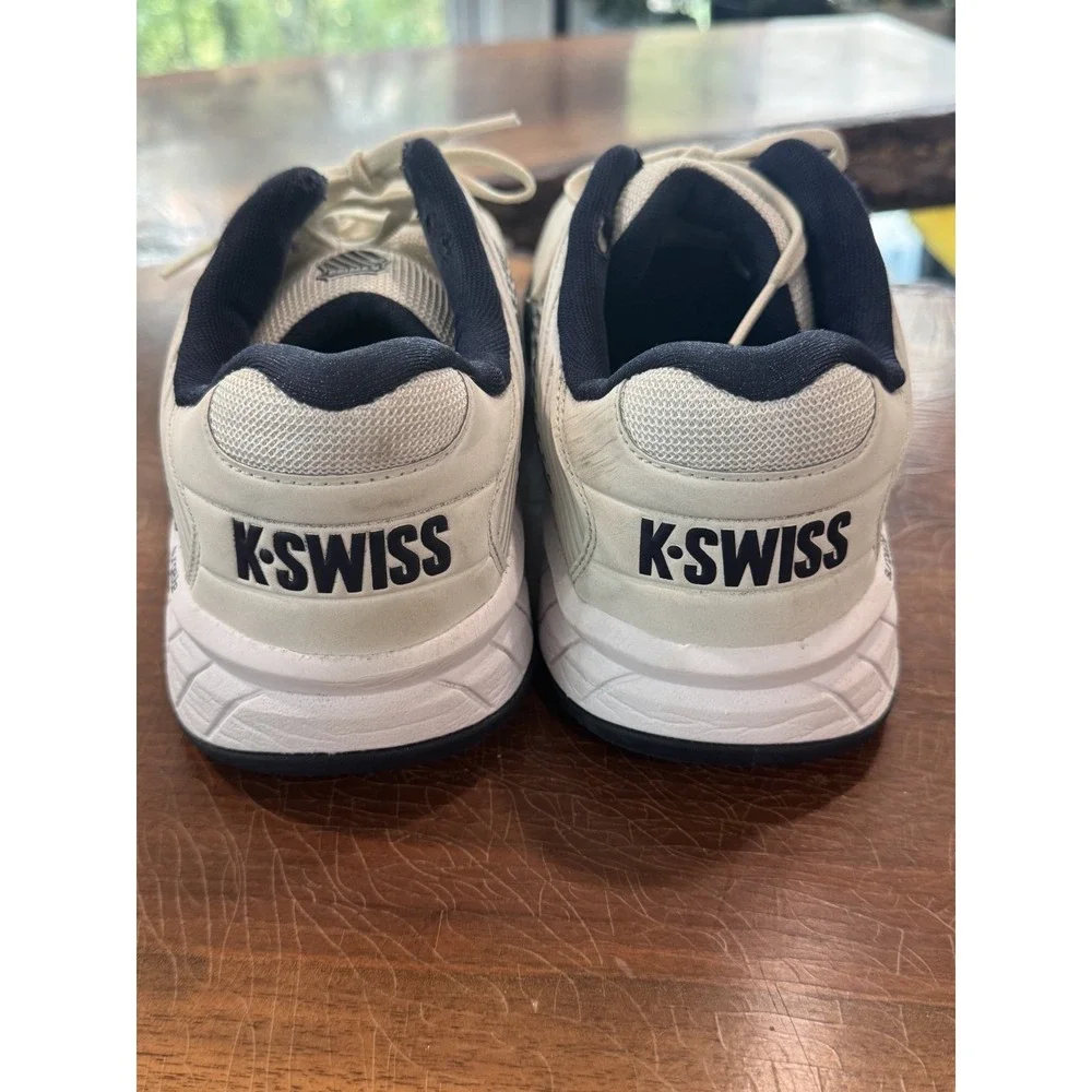 K-Swiss Hypercourt Express‎ 2 Men's 11.5 White/Navy Tennis Shoes 06613-090